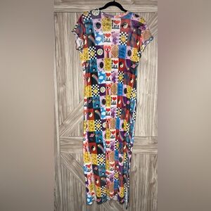 Colorful Graphic Maxi Dress